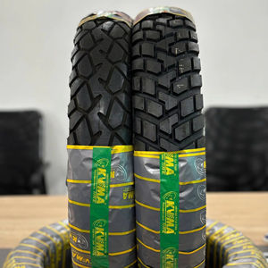 Neumático de motocicleta sin cámara KUMA K525 110/90-16 de alta resistencia para uso dual en carretera y desierto, ideal para el mercado egipcio. - Product Image 1