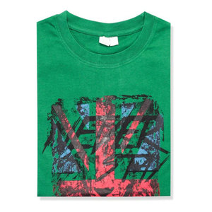 T-shirt en coton pour homme de couleur verte, manches courtes, col rond, vêtement décontracté, coupe ajustée, prix raisonnable, design respirant, impression de logo personnalisée - Product Image 3