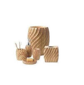 Custom Wooden <b>Bathroom</b> <b>Set</b> Eco Friendly Toothbrush Holder Soap Dispenser Handcrafted Artisan <b>Bathroom</b> Countertop <b>Accessories</b> - Product Image 4