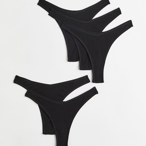 Ensemble deux pièces de lingerie féminine : strings, collants, shorts en résille, tenues de yoga, blouses, en Spandex/Coton sans couture, pour soirées - Product Image 6
