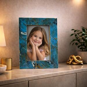 Eco Sustainable Bamboo Resin Photo <b>Frame</b> with Customized Logo Fashionable Design for Green Home Decor and Corporate Gifts - Product Image 2