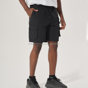 Short cargo décontracté et imperméable de haute qualité pour homme avec poche utilitaire brodée de design Streetwear pour des vêtements confortables - Product Image 3