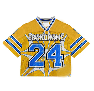 Unisex Rugby Style Mesh Jersey-Breathable Waterproof 100% <b>Polyester</b> <b>Shirt</b> with Custom Logo Positions-All Seasons Sport Apparel - Product Image 6