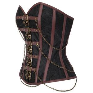 คอร์เซ็ตของผู้หญิงวินเทจชุดกระชับสัดส่วนเซ็กซี่แบบโอเวอร์บัสเทจคอร์เซ็ทผ้าบอร์เคดระบายอากาศทันสมัยสำหรับขนาดใหญ่พิเศษ - Product Image 2