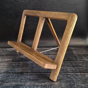 Soporte de Lectura Rectangular de Madera Pulida Hecho a Mano, Elegante para Decoración de Oficina en Casa Moderna, Tradebyd - Product Image 1
