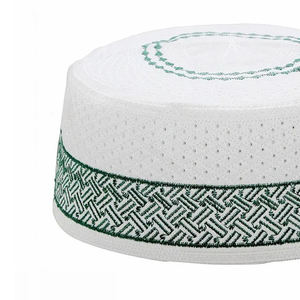 Chapeau de prière pour homme de haute qualité, en coton doux et respirant, Kufi Taqiyah, fournisseur en gros, respectueux de l'environnement - Product Image 5
