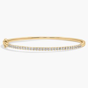 Luna Diamond <b>Bangle</b> in White Gold - Product Image 1