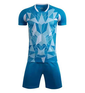 Ensemble de maillots de football personnalisés en tissu à séchage rapide, impression par sublimation, ensemble d'entraînement pour équipes jeunes, OEM ODM - Product Image 1