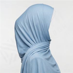 Vente en gros de hijabs maxi en jersey, foulards extensibles double face, châles en coton de qualité supérieure, doux, respirants, élégants, couleur personnalisée - Product Image 3