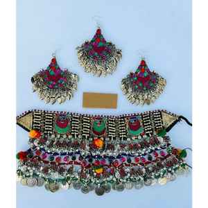Conjunto de Joyería Afgana Kuchi Hecha a Mano en Diferentes Calidades y Precios, Nuevo Diseño de Conjuntos de Joyería Afgana para Bodas - Product Image 2
