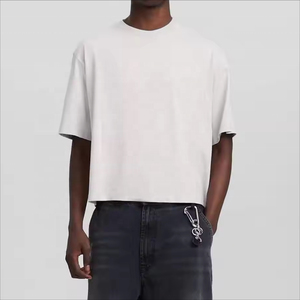 Camiseta Lisa Extra Grande Premium para Hombre, de Algodón, Corte Holgado, Transpirable, Informal, de Manga Corta, para Verano, Cómoda - Product Image 5