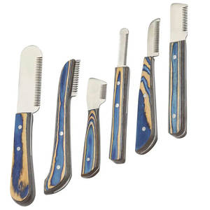 ชุดมีดตัดขนสุนัข 6 ชิ้น ทำจากสแตนเลส พร้อมด้ามไม้กันลื่น เป็นมิตรกับสิ่งแวดล้อม - Product Image 1