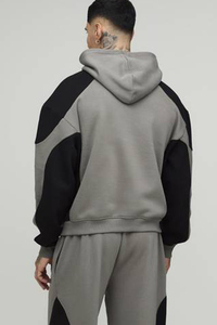 Custom OEM Screen Print Casual Mens Cotton <b>Fleece</b> <b>Hoodie</b> and Jogger Tracksuit Set Vintage Washed Streetwear Pullover Outfit Wear - Product Image 4