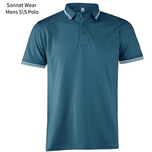 Chemises polo homme à manches courtes unies - Product Image 4
