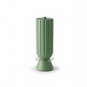 Ensemble de brûleurs d'encens modernes en vert sauge et noir, avec des coupelles intérieures dorées, design élégant, parfait pour les espaces contemporains - Product Image 2