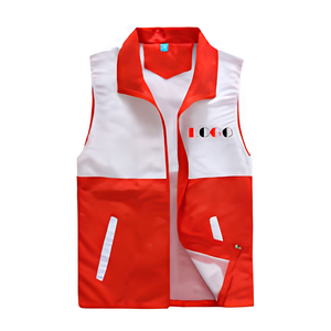 Chaleco de Seguridad Reflectante de Alta Visibilidad con Cierre y Logotipo Personalizado, sin Mangas, para Verano, Bordado, Impresión por Transferencia de Calor, Promocional, Corporativo - Product Image 1