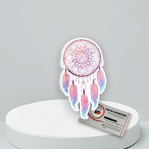 Plaques à cils personnalisées professionnelles avec logo attrape-rêves, étiquette privée, pour extensions de cils, en acrylique écologique, cercle diamant - Product Image 4