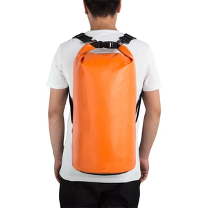Sac étanche de haute qualité en bâche PVC et tissu nylon orange 30-40L avec bandoulière réglable pour usage extérieur AINI WEAR Personnalisé - Product Image 2