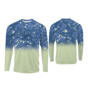 Chemise de pêche rose à manches longues, imprimé camouflage, sublimation, UPF 50, anti-UV, polyester, unisexe, vêtements d'extérieur pour adultes - Product Image 5
