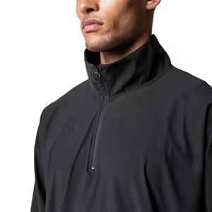 Chaqueta cortavientos de poliéster/nailon con capucha y cordón, transpirable, ecológica, estampada, de talla grande para hombre, ideal para invierno. - Product Image 3
