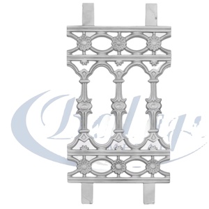 Grille de balcon moderne Super Shot Blast en fonte robuste sans cadre, réglable, résistante à la rouille, pour garde-corps d'escalier de balcon, clôture Ga... - Product Image 1