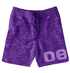 RTS Wholesale Price Top Quality <b>Men's</b> Knitted Acrylic <b>Shorts</b> With Drawstring Waist And Letter Logo Casual Wear AI-SH-26 - Product Image 2