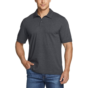 Camiseta de Manga Corta para Hombre, Color Azul Marino Sólido, con Logotipo Personalizado Impreso, de Algodón Piqué de Secado Rápido, con Logotipo Frontal, Estilo Casual - Product Image 5