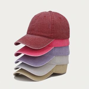 Gorra de Béisbol de Alta Calidad, Lavada, Simple, Ligera, con Visera, para Mujer, Primavera/Verano, Protección Solar para Exteriores - Product Image 2