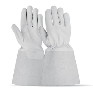 Guantes de soldadura MIG Guantes de soldadura de cuero Antideslizante Anti-Calor Anti-Corte Anti-Vibración - Product Image 5