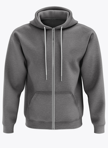 Sweat-shirts à capuche pour hommes, design personnalisé, hiver, décontractés, 100% coton molletonné, poche, coupe classique, broderie, service OEM, anti-boulochage - Product Image 2