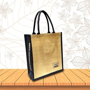 Eco Friendly Jute Shopping <b>Bag</b> with Loop Handle for Packaging Gift Giving <b>Market</b> Shopping and Daily Carrying Available For Sale - Product Image 2