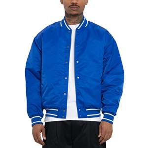 Chaqueta Varsity de Satén con Bordado Personalizado para Hombre y Mujer, Chaqueta Bomber Ligera de Invierno con Logotipo de Parche de Chenilla - Product Image 1