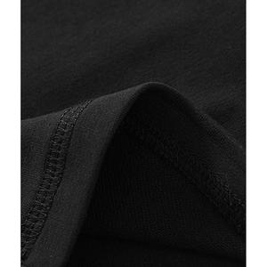 Pantalon décontracté noir uni pour femme, taille mi-haute, avec cordon de serrage, coupe droite - Product Image 5