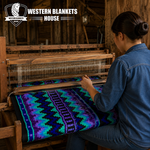 Tapis de selle western professionnel tissé à la main, 100 % laine de Nouvelle-Zélande, doublure en polaire, rembourrage en polyester, patch en cuir de haute qualité - Product Image 6