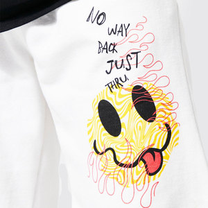 Pantalones Cortos Bermuda de Algodón Blanco para Hombre con Estampado, Cintura Elástica, Bolsillos, Transpirables, Diseño de Dibujos Animados - Product Image 6