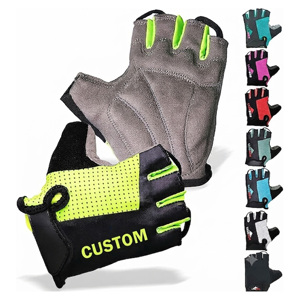 Custom Half Finger Cycling <b>Gloves</b> Breathable Non Slip Riding <b>Gloves</b> Lightweight <b>Grip</b> <b>Gloves</b> for Racing Outdoor - Product Image 1