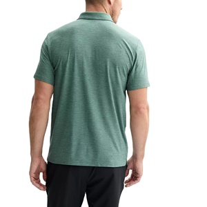 Chemise décontractée boutonnée pour homme, en mélange coton/polyester uni, respirante, anti-boulochage, durable, à manches courtes, coupe classique - Product Image 3