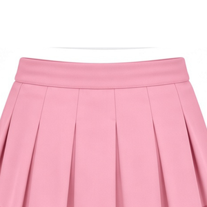 Jupe plissée rose vif sublimée pour cheerleading, bas de tenue d'équipe athlétique, vêtements d'entraînement sportif, performance et compétition - Product Image 3