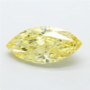 Diamant jaune de 2 carats, taille marquise, exquis |   Diamant rare de couleur fantaisie, non monté, pour une œuvre maîtresse de haute joaillerie de luxe sur mesure - Product Image 2