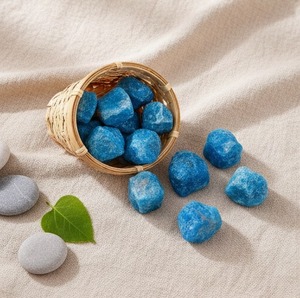 Apatite Naturelle de Haute Qualité, Pierre Énergétique de Guérison Certifiée par un tiers, Pierre Précieuse sur Mesure pour la Fabrication de Bijoux, Fourniture GRV - Product Image 1