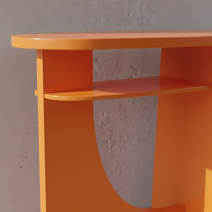 โต๊ะคอนโซล โต๊ะข้าง ทำจากไม้ยางพารา MDF ทนทาน ปิดผิววีเนียร์ไม้โอ๊ค สำหรับห้องรับประทานอาหารและร้านอาหาร ตกแต่งบ้าน สีเบจ - Product Image 5