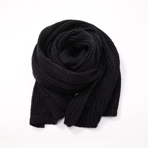 Bufanda Clásica de Invierno para Mujer, Tejida, de Poliéster/Algodón, Diseño Sólido, Ecológica, Ligera, con Aislamiento Térmico - Product Image 2