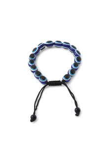 Blue Evil Eye <b>Beads</b> <b>Bracelet</b> for Women Adjustable Cord Charm <b>Bracelet</b> - Product Image 5
