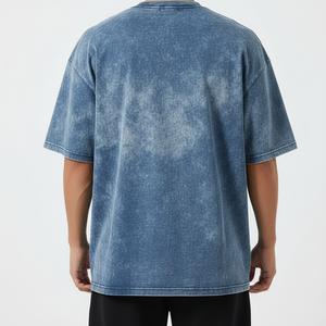 T-shirt vintage délavé pour homme - Style rétro années 90 - Coton délavé minéral - Finition douce et délavée - Classique au quotidien 2026 - Product Image 2