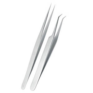 Juego de Pinzas de Aislamiento de 45 Grados, Profesionales para Extensiones de Pestañas, Reutilizables, Esterilización a Alta Temperatura, Acero Inoxidable - Product Image 6
