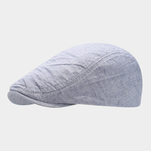 Casquette plate en lin respirant personnalisable à marque privée, réglable, légère, pour l'été, style Ivy, vente en gros, très populaire - Product Image 4