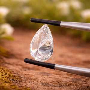 Diamants en vrac certifiés IGI, taille poire, 5,00 carats, diamants de laboratoire CVD, couleur E, clarté VVS2, design goutte d'eau, vente en gros - Product Image 3