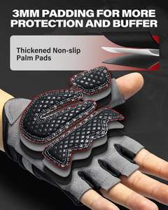 Guantes Deportivos de Medio Dedo de Alta Calidad para Gimnasio, Entrenamiento, Ciclismo, Levantamiento de Pesas, con Soporte para Muñeca - Product Image 3