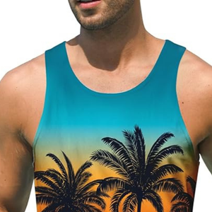 Camiseta sin Mangas Sublimada para Hombre, Totalmente Personalizada, Estilo Perfecto, Gran Venta, Precio Razonable, Diseños Únicos - Product Image 5