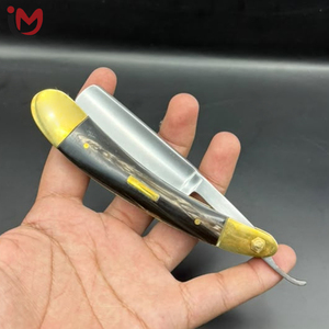 Professional Stainless Steel Folding Straight <b>Razor</b> with Wooden Handle for Barber Shop Use Male Shaving Tool <b>Single</b> <b>Blade</b> - Product Image 4